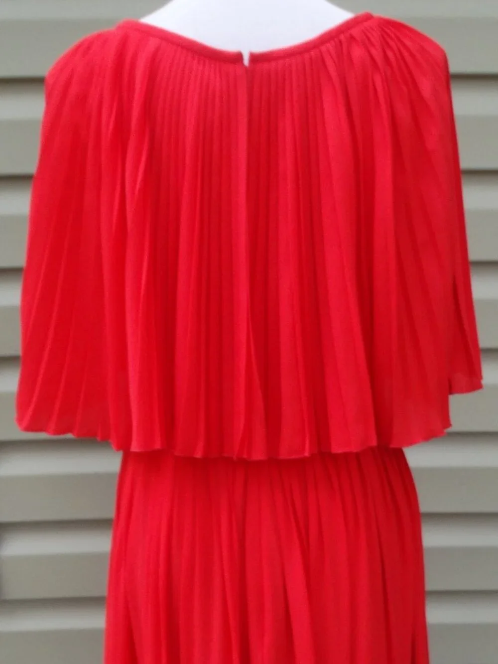 New KATE SPADE Size 10 Persimmon Grove Pleated Cape Dress $448, formal occasions